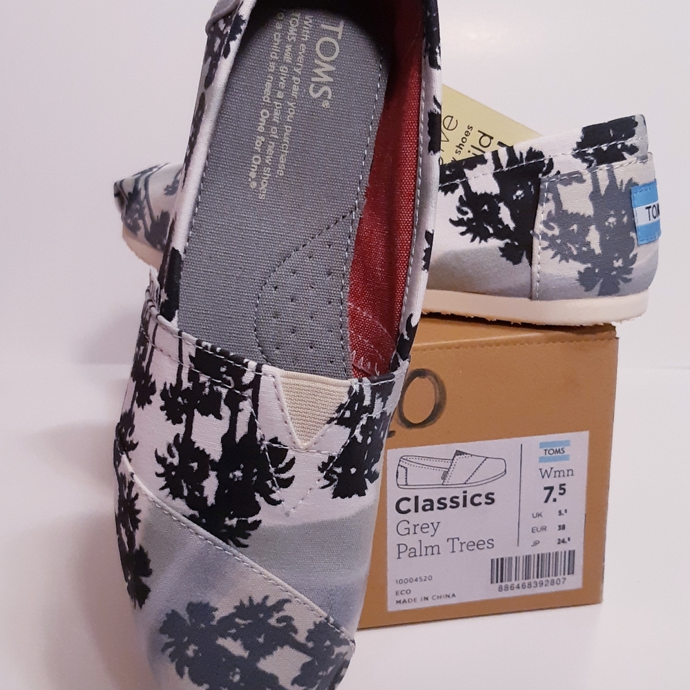 TOMS Grey Palm Trees - Picture 1 of 4